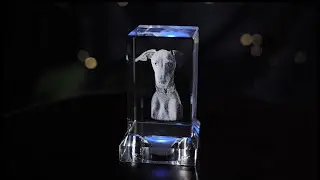 3D Photo Engraving Crystal | Square & Rectangle | Birthday Gift for Family