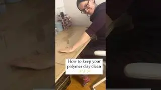 How to keep your polymer clay clean ✨✨🫧 #polymerclaytutorial