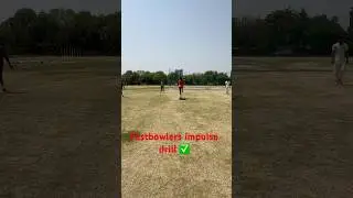 Fastbowlers impulse drill ✅ #newtrendingshorts #cricket #crickettraining #newshorts