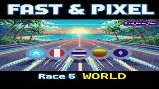 race 5 World 5: Africa vs America vs Asia vs Europe vs Oceania (winners 5)