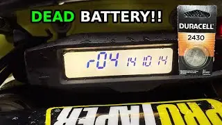 Husqvarna r04 141014 code FIX Display battery change
