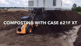 CASE 621F XT Wheel Loader in the Green Waste Composting Industry