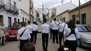 Procesión de la Santa Cruz de la Cofradia de la Sentencia y la Esperanza de La Carolina.
