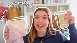 reviewing the Glossier 2020 holiday sets!!! (balm dot com roulette, gold kit, & g pal scarf)