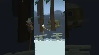 Best way to hang with 1 stick in walk master #gaming #shorts