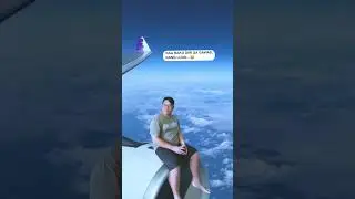I Drank Coffee on an Airplane Wing? Editing Magic Tutorial #VideoEditingTricks #CreativeVFX
