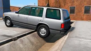 Cars vs Street Gutter #14 – BeamNG.Drive -  @gamexplainer867 ​