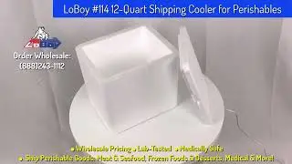 LoBoy #114 12-Quart Styrofoam Shipping Cooler for Perishables