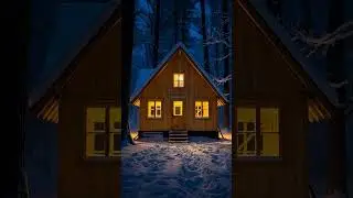 From an empty structure to a warm winter cabin❄️Cinematic AI-powered construction time-lapse.