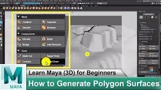 How to Generate Polygon Surfaces | Learn Maya 3D Animation for Beginners Tutorials #64