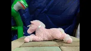 Destroy Stuffed Pink Unicorn