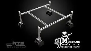 Mustang Mini Split Stand &ndash; Strong, Easy-to-Install HVAC Support System | Rooftop Support Systems
