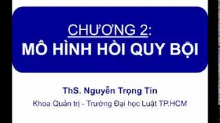 Chương 2 - Mô hình hồi quy bội