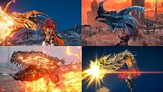 All Dragon Communion Spells (Strongest Dragon Magic in Elden Ring) [4k/60fps]