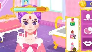 princess makeup snow ball game play #princess #dressup