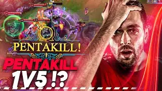 INSANE PENTAKILL 1v5 ! Comment carry sans Pull lv1 avec Nasus Jungle !
