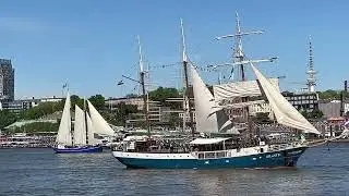 SEGELSCHIFFE Einlaufparade 2025 Schiffe Hamburger Hafengeburtstag 9.5.2025