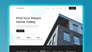 🏢 RESPONSIVE Landing Page using HTML CSS & JavaScript