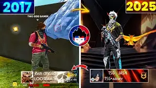 2017 TWO SIDE GAMER Vs 2025 TWO SIDE GAMER 🔥 | Free Fire Old ID to Pro Journey 😱