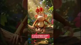 आज जंगल का राजा मैं हूँ!#funny #shortvideos #monkey #viralvideos
