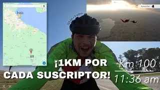 BsAs a Chascomús en bicicleta | 100 suscriptores = 100 Km | Total: 122km y 6 saltos en paracaídas🪂