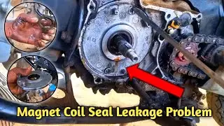 Hero hf deluxe bike magnet seal leakage Problem || magnet coil plate seal leakage problem 