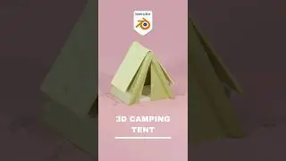 Camping Tent 3D Modeling - Blender  #blender3d #camping3d #tent3d