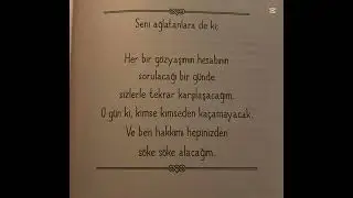 O g&uuml;n , kimse kimseden ka&ccedil;amayacak&hellip;