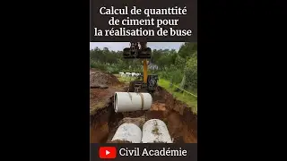 EXERCICE PRATIQUE : calcul de la quantit&eacute; de ciment pour la r&eacute;alisation de buse