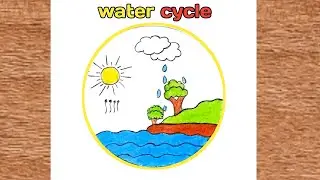 WATER CYCLE HD QUALITY DRAWING BY MASUM X ART #art #viral #trending #drawing 