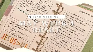 Plan With Me: May Week 4 Reset | Personal Planner | Personal Filofax Planner | Filofax Planner