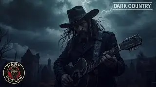 DAMNED TO DEATH - Dark Country Music | Dark Outlaw Country Song (LYRIC VIDEO)