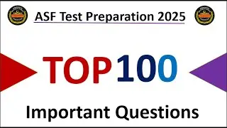 ASF 100 Important MCQs 💯✈️ | Most Repeated Questions 2025