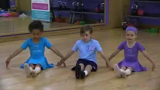 Ballet Exercise for Feet with tiny toes ballet. Kids Dance Classes made fun!