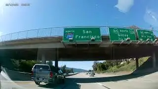 i280 Cupertino to San Francisco Golden Gate Bridge