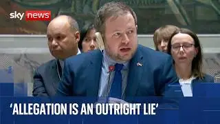 UK and Ukraine respond to Russia's 'absurd' nuclear bomb claim at UN Security Council