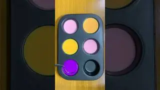 new hot yellow shade colour? #colourmixing #colormixingmagic #colourfill #art#satisfying #colorfield