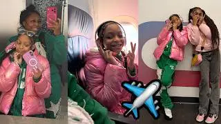 Laila's 1st Time on an Airplane 😱✈️ #labkidz #vlog
