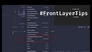 Visual Studio Code ::: Refactor Option