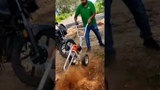 Trolley Type Brush Cutter // With weeder Attachment // Demo Video