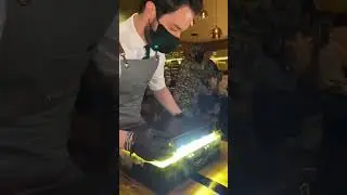 WE ordered  a $1000 gold steak  and this happened|#shorts