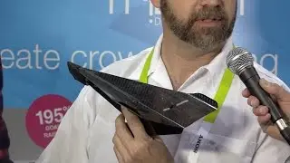 CES 2015 First Look: Carbon Flyer - Carbon fiber smartphone controlled airplane with HD camera