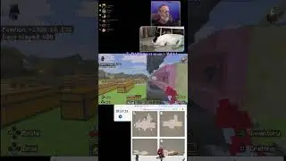 MInecraft building an Iron farm LIVE