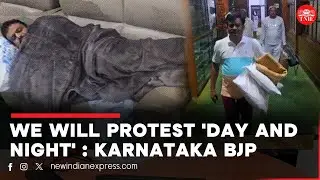 Karnataka opposition MLA's protest through the night at State Assembly