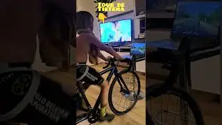 Indoortraining op Rouvy . Intervaltraining van Matteo Jorgenson #cycling #rouvy #woop