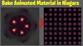 Bake Animated Material in Unreal Engine 5.4 Niagara Tutorial | Download Files