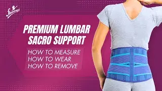Premium Lumbar Sacro Support | Flamingo | How to wear