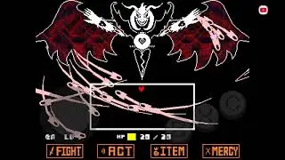Asriel Dreemurr boss fight + End cutscene [ ON MOBILE / TABLET ]