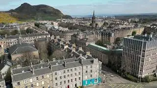Views from above The Meadows in Edinburgh