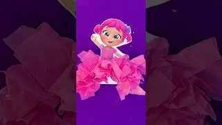 I wanna be a PAPER ballerina! ✂️ Craft & Dance With Jill From Little Angel #shorts #diy
